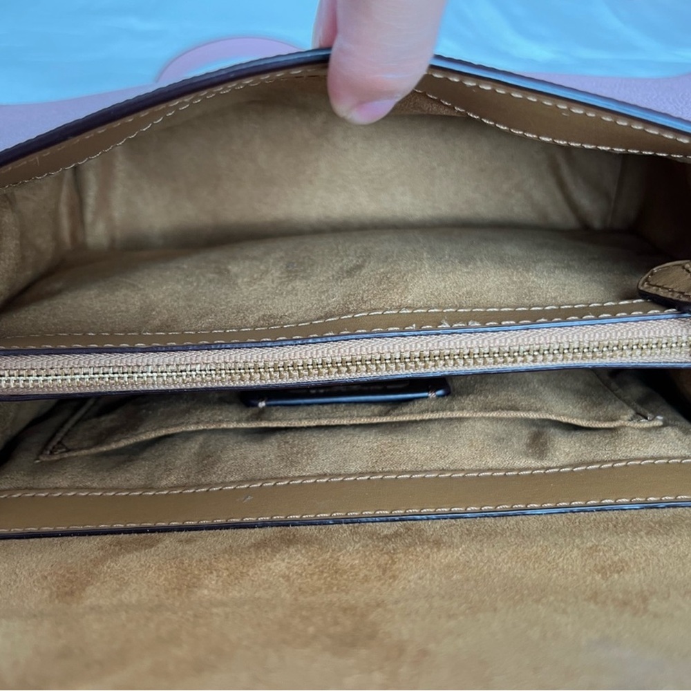 Coach Blush Pink Leather Satchel - Picture 6 of 6
